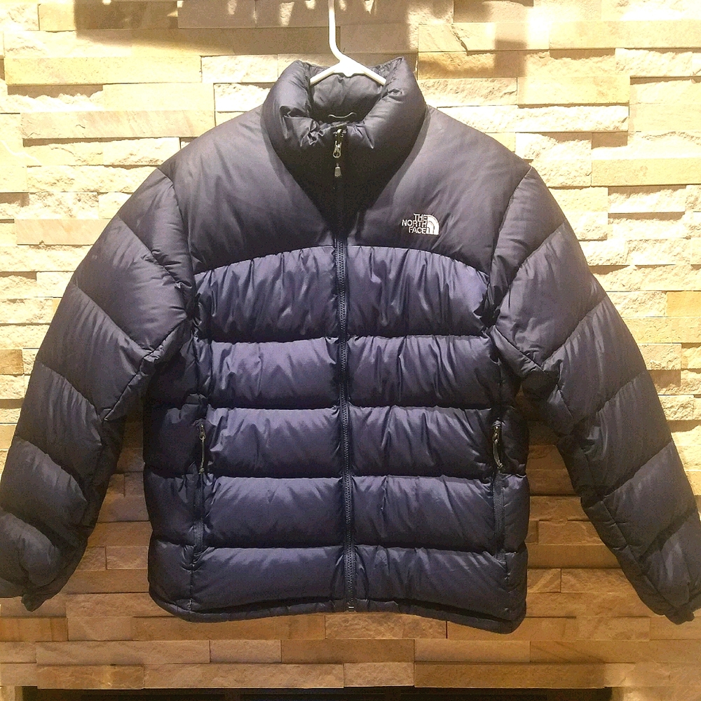 North Face Mens Large Blue 96 Retro Vintage Nuptse Puffer Jacket 700  Down Coat